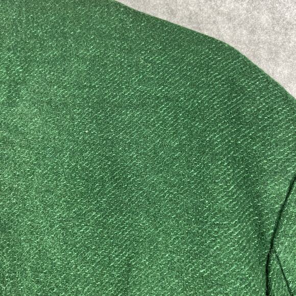J Peterman Blazer Sport Coat Mens 44R Green Wool Blend Double Breasted Unlined - Picture 15 of 16